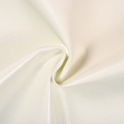 Ткань Дерматин (Кожзам) для мебели (Ширина 138см), цвет Белый (на отрез) в Новороссийске
