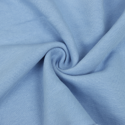 Ткань Футер 3-х нитка, Петля, цвет Светло-Голубой (на отрез)  в Новороссийске