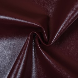 Ткань Дерматин (Кожзам) для мебели (Ширина 138см), цвет Бордовый (на отрез) в Новороссийске