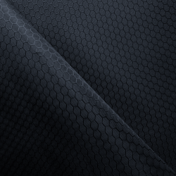 Ткань Оксфорд 300D PU Рип-Стоп СОТЫ, цвет Черный (на отрез)  в Новороссийске