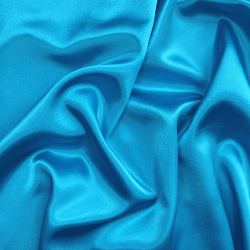 *Ткань Атлас-сатин, цвет Голубой (на отрез)  в Новороссийске