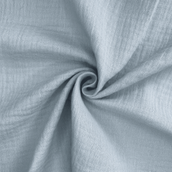Ткань Муслин Жатый (Ширина 1,4м), цвет Светло-Серый (на отрез) в Новороссийске