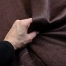 Ткань Блэкаут для штор "Ледовое тиснение цвет Темно-Коричневый" (на отрез)
