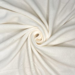 Ткань Флис Односторонний 130 гр/м2 (Ширина 150см), цвет Кремовый (на отрез) в Новороссийске