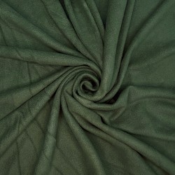 Ткань Флис Односторонний 130 гр/м2 (Ширина 150см), цвет Темный хаки (на отрез) в Новороссийске