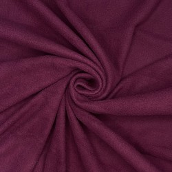 Ткань Флис Односторонний 130 гр/м2 (Ширина 150см), цвет Бордовый (на отрез) в Новороссийске
