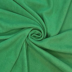 Ткань Флис Односторонний 130 гр/м2 (Ширина 150см), цвет Зелёный (на отрез) в Новороссийске