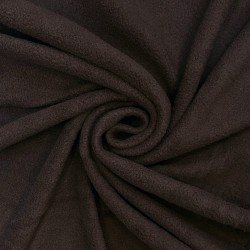 Ткань Флис Односторонний 180 гр/м2 (Ширина 150см), цвет Коричневый (на отрез) в Новороссийске