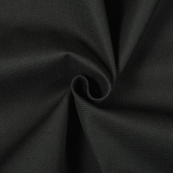 Ткань Канвас 35/65 (Ширина 150см), цвет Черный (на отрез) в Новороссийске