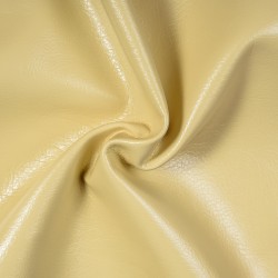 Ткань Дерматин (Кожзам) для мебели (Ширина 138см), цвет Кремовый (на отрез) в Новороссийске