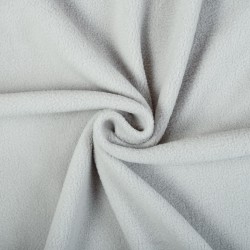 Ткань Флис Односторонний 180 гр/м2 (Ширина 150см), цвет Светло-Серый (на отрез) в Новороссийске