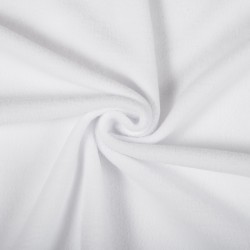 Ткань Флис Односторонний 180 гр/м2 (Ширина 150см), цвет Белый (на отрез) в Новороссийске