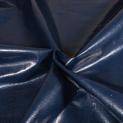 Тентовое полотно Тарпаулин 180 г/м2 (Ширина 2м), цвет Темно-Синий (на отрез) в Новороссийске
