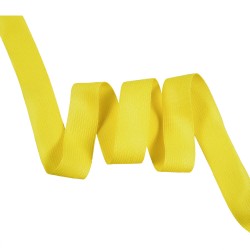 Окантовочная лента-бейка, цвет Жёлтый 22мм (на отрез)  в Новороссийске